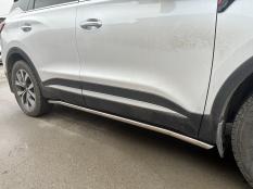Пороги и боковые трубы на Chery Tiggo 7 Pro Max фото 6
