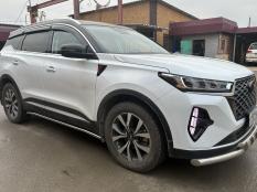 Пороги и боковые трубы на Chery Tiggo 7 Pro Max фото 7