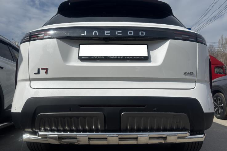 Защита заднего бампера на Jaecoo J7 фото 1