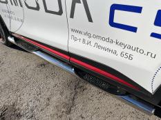 Пороги и боковые трубы на Chery Omoda C5 фото 5