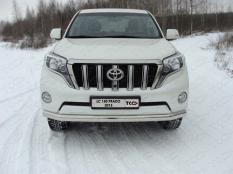 Защита переднего бампера на Toyota Land Cruiser Prado 150 фото 6