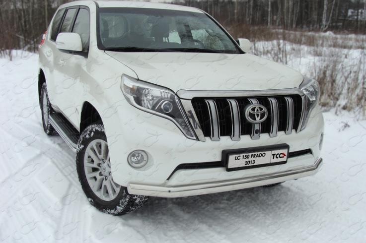 Защита переднего бампера на Toyota Land Cruiser Prado 150 фото 1