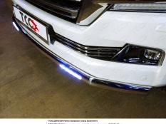 Защита переднего бампера на Toyota Land Cruiser 200 фото 3