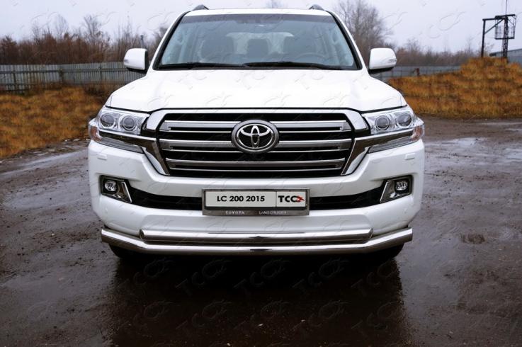 Защита переднего бампера на Toyota Land Cruiser 200 фото 1