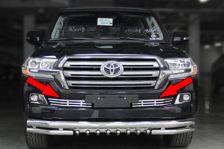 Накладки и молдинги на Toyota Land Cruiser 200 фото 1