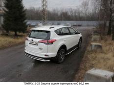 Защита заднего бампера на Toyota RAV4 фото 3