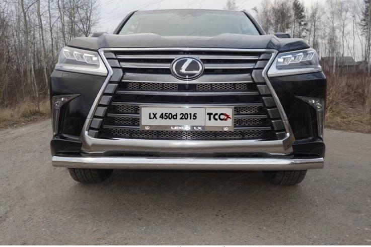 Защита переднего бампера на Lexus LX570-LX450D фото 1