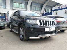 Защита переднего бампера на Jeep Grand Cherokee фото 5