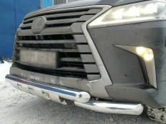 Защита переднего бампера на Lexus LX570-LX450D фото 13