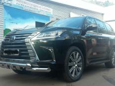 Защита переднего бампера на Lexus LX570-LX450D фото 12