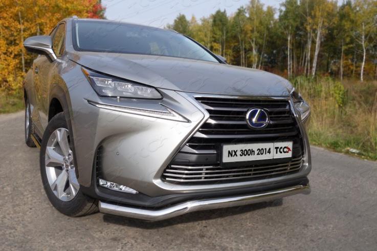 Защита переднего бампера на Lexus NX 200 фото 1
