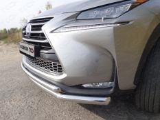 Защита переднего бампера на Lexus NX 200 фото 5