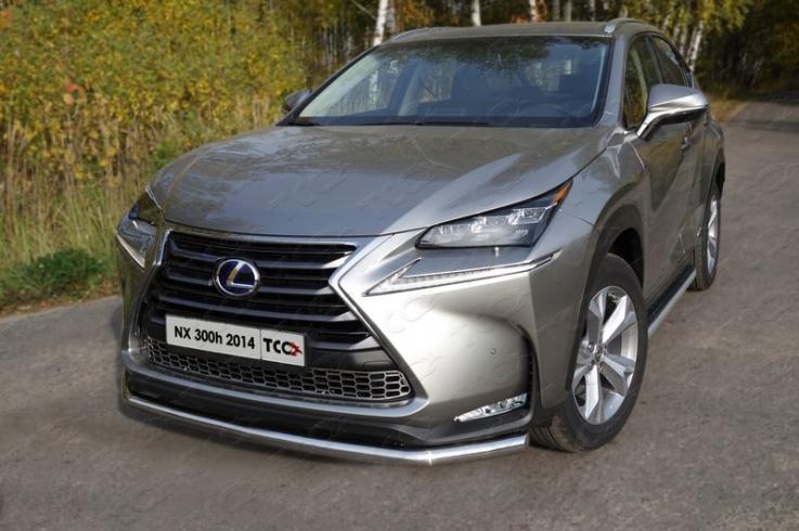 Защита переднего бампера на Lexus NX 200 фото 1
