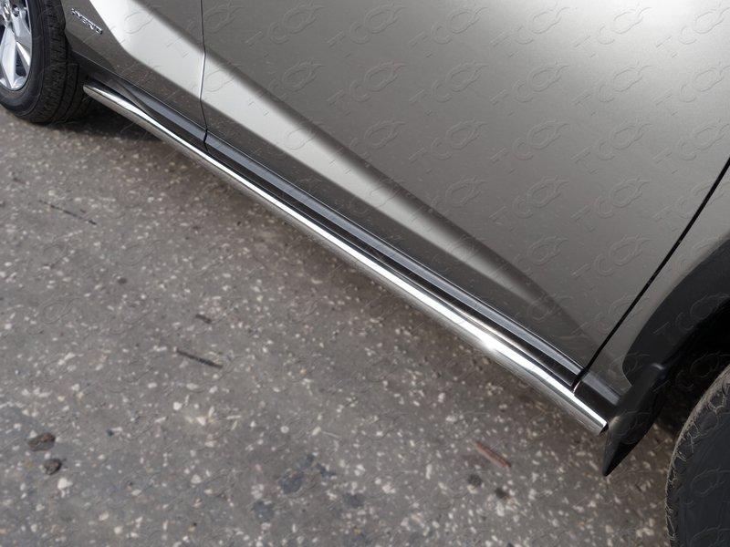 Пороги и боковые трубы на Lexus NX 200 фото 100
