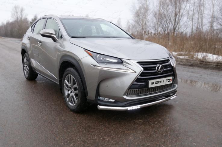 Защита переднего бампера на Lexus NX 200 фото 1