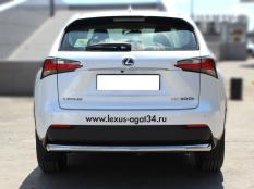 Защита заднего бампера на Lexus NX 200 фото 3