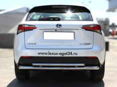 Защита заднего бампера на Lexus NX 200 фото 3