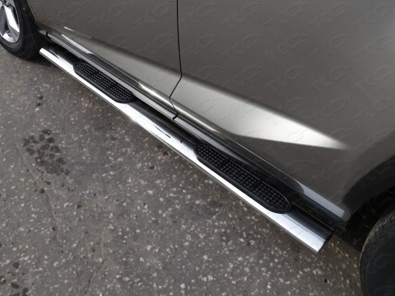 Пороги и боковые трубы на Lexus NX 200 Turbo фото 14
