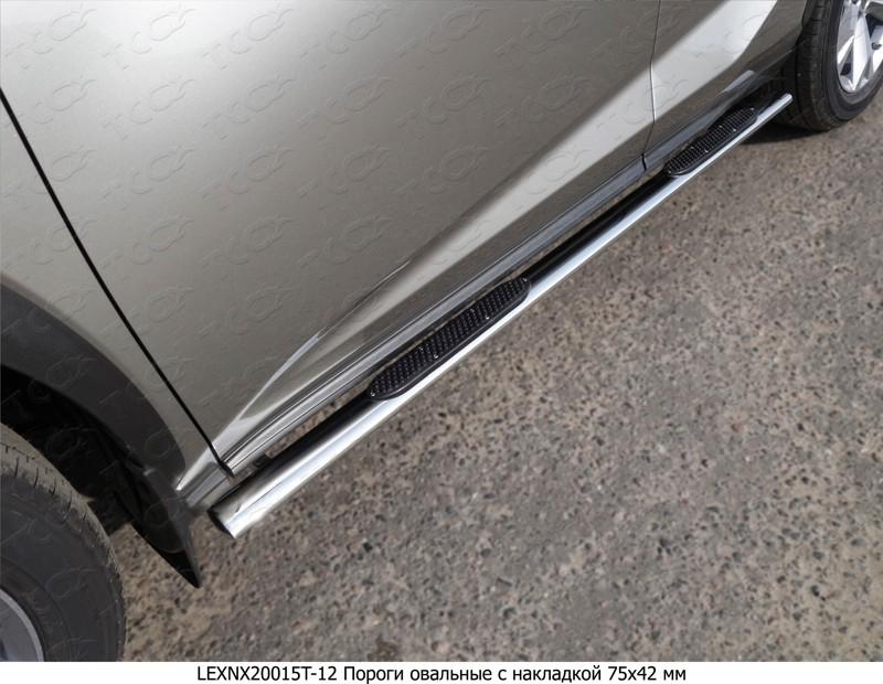 Пороги и боковые трубы на Lexus NX 200 Turbo фото 19
