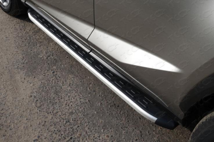 Пороги и боковые трубы на Lexus NX 200 Turbo фото 1