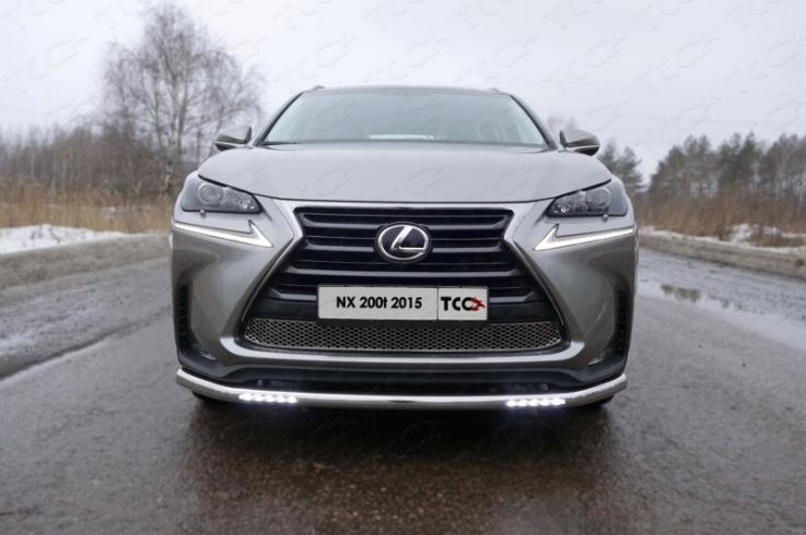 Защита переднего бампера на Lexus NX 200 Turbo фото 1