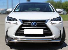Защита переднего бампера на Lexus NX 200 Turbo фото 3