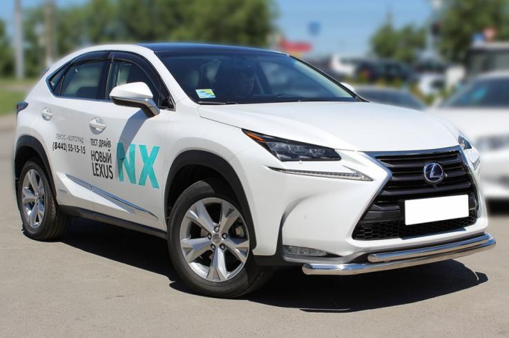 Защита переднего бампера на Lexus NX 200 Turbo фото 1