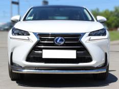 Защита переднего бампера на Lexus NX 200 Turbo фото 3