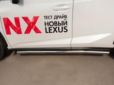 Пороги и боковые трубы на Lexus NX 200 Turbo фото 6