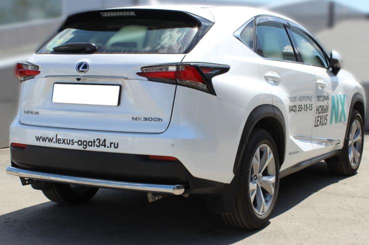 Защита заднего бампера на Lexus NX200T F Sport фото 1