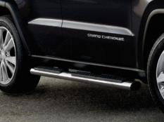 Пороги и боковые трубы на Jeep Grand Cherokee фото 6