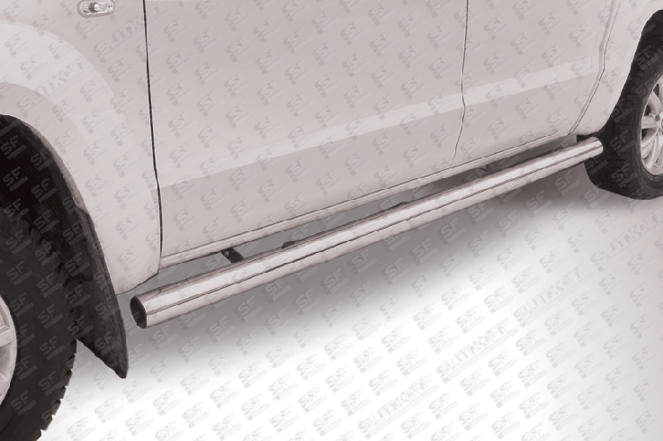 Пороги и боковые трубы на Volkswagen Amarok фото 1