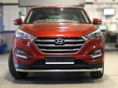 Защита переднего бампера на Hyundai Tucson фото 3