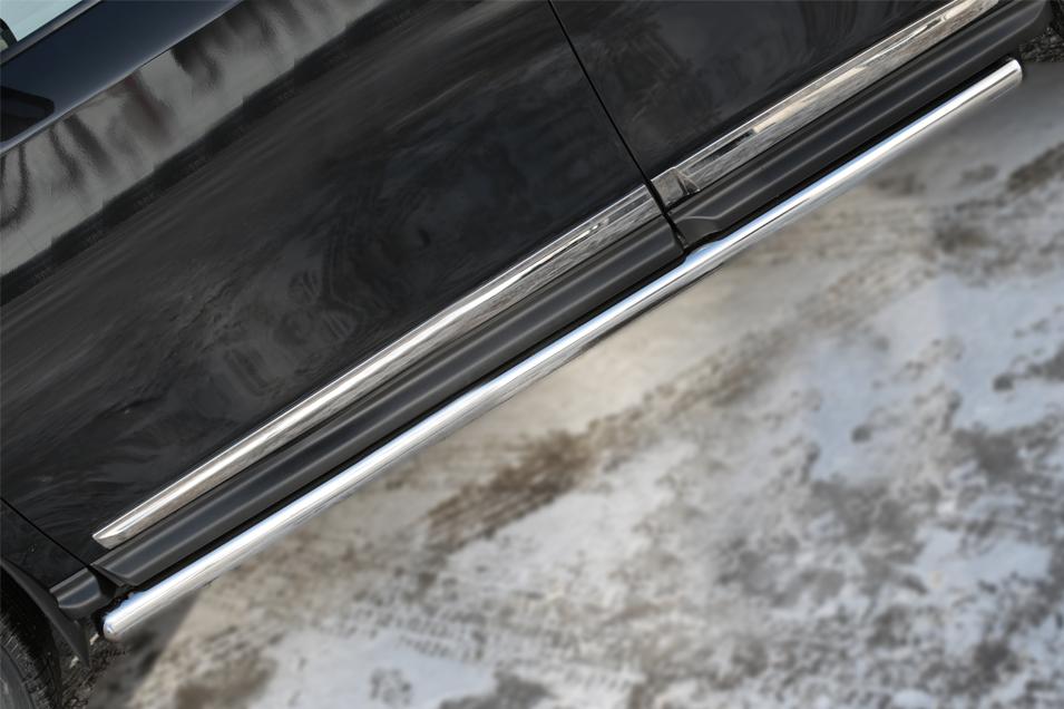 Пороги и боковые трубы на Nissan Pathfinder фото 42