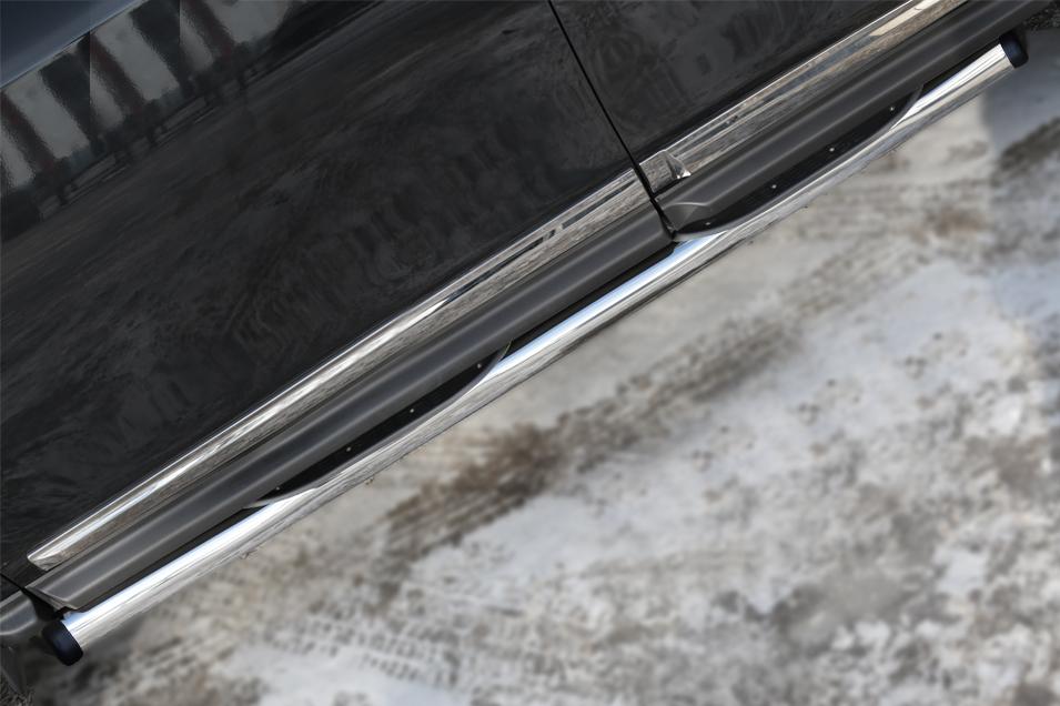 Пороги и боковые трубы на Nissan Pathfinder фото 44