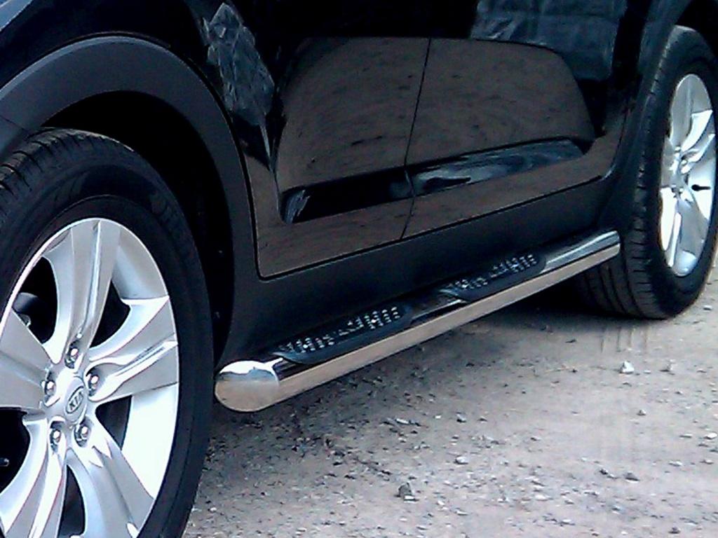 Пороги и боковые трубы на Nissan Pathfinder фото 183