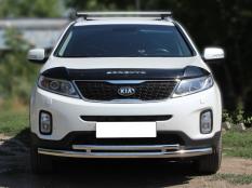 Защита переднего бампера на Kia Sorento фото 6