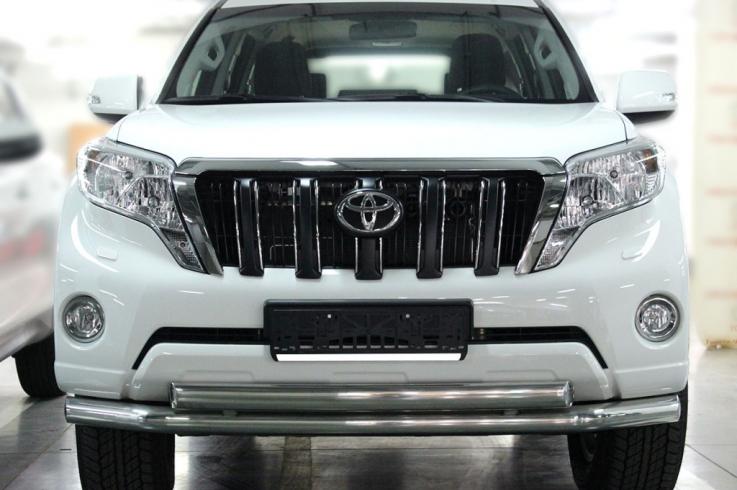 Защита переднего бампера на Toyota Land Cruiser Prado 150 фото 1