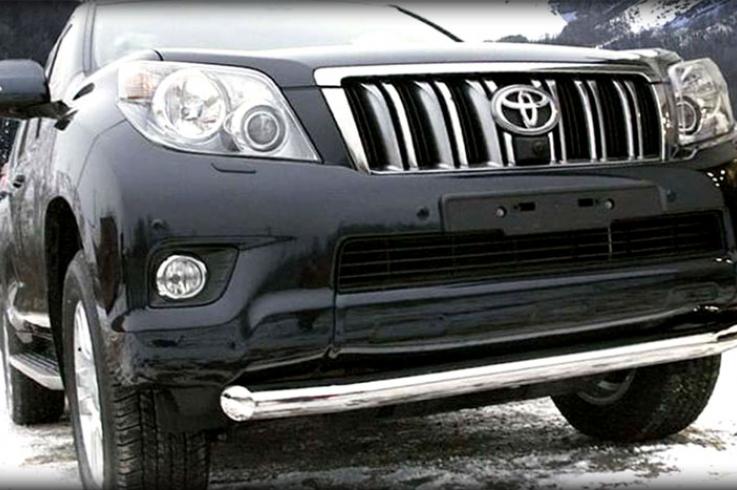 Защита переднего бампера на Toyota Land Cruiser Prado 150 фото 1