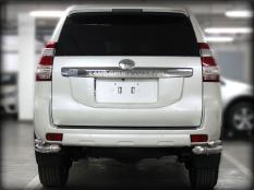Защита заднего бампера на Toyota Land Cruiser Prado 150 фото 3