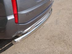 Защита заднего бампера на Mitsubishi Pajero Sport фото 4