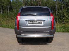 Защита заднего бампера на Mitsubishi Pajero Sport фото 5