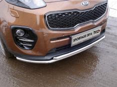 Защита переднего бампера на Kia Sportage  фото 3