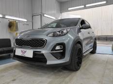 Пороги и боковые трубы на Kia Sportage  фото 29