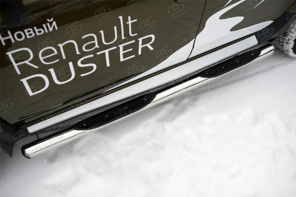 Пороги и боковые трубы на Renault Duster фото 69