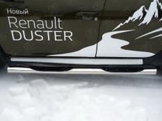 Пороги и боковые трубы на Renault Duster фото 4