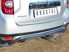 Защита заднего бампера на Renault Duster фото 4