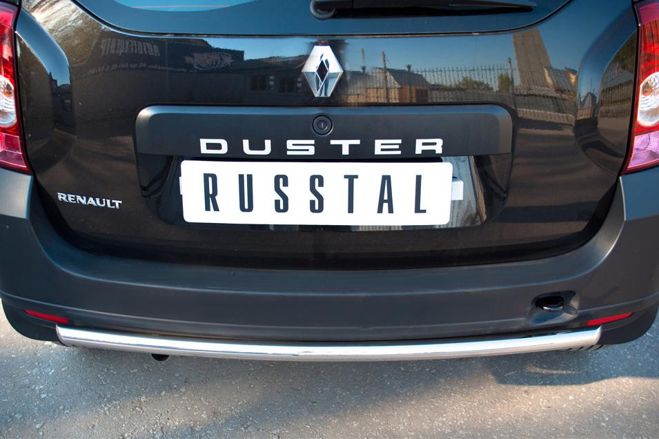 Защита заднего бампера на Renault Duster фото 201