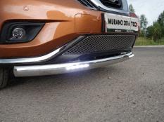 Защита переднего бампера на Nissan Murano фото 5