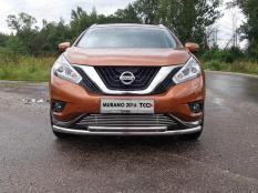 Защита переднего бампера на Nissan Murano фото 4